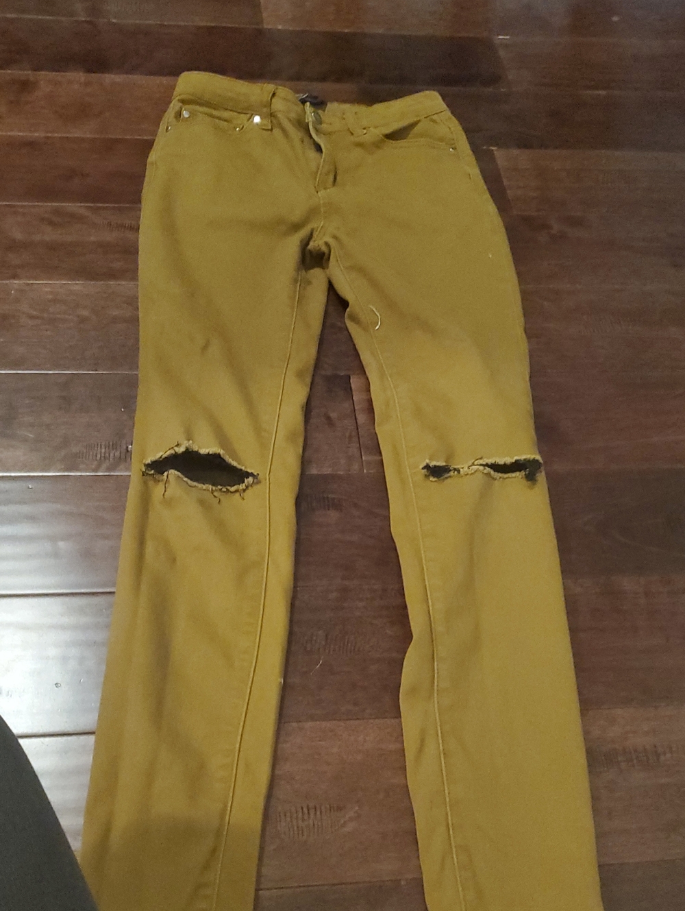Brown Distressed Women's Jeans Size 25 Jeggins Like Forever21 Cintemperary